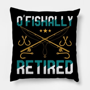 Funny Fishing Fisherman Retirement Gifts Fishing Dad Grandpa Pillow