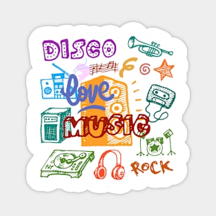 LOVE MUSIC, DISCO Magnet