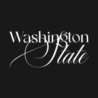 Washington State word design T-Shirt