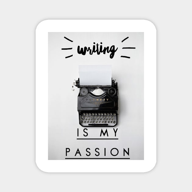 Writing is my passion Magnet by GMAT