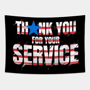 Thank You For Your Service 4th Of July Veterans Day Tapestry