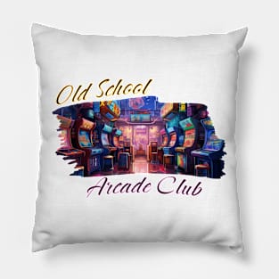 Old School Arcade Club Pillow