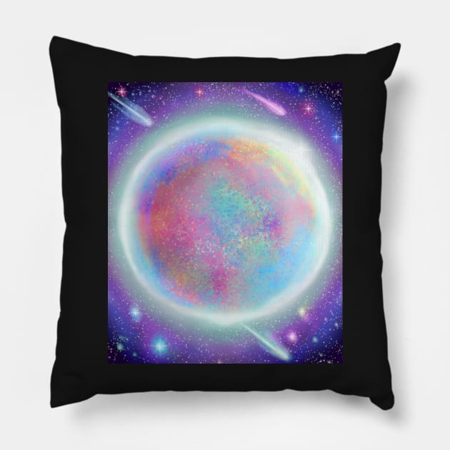 Motley Moon Pillow by TylerBrooksArt