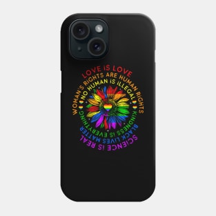 Sunflower Science Is Real Black Lives Matter Pride Lgbt Phone Case