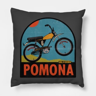 Vintage Moto Bike Pomona Pillow