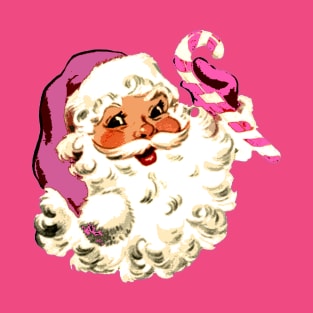 Retro Santa Claus Candycore Christmas T-Shirt