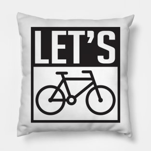 Let's bike Pillow