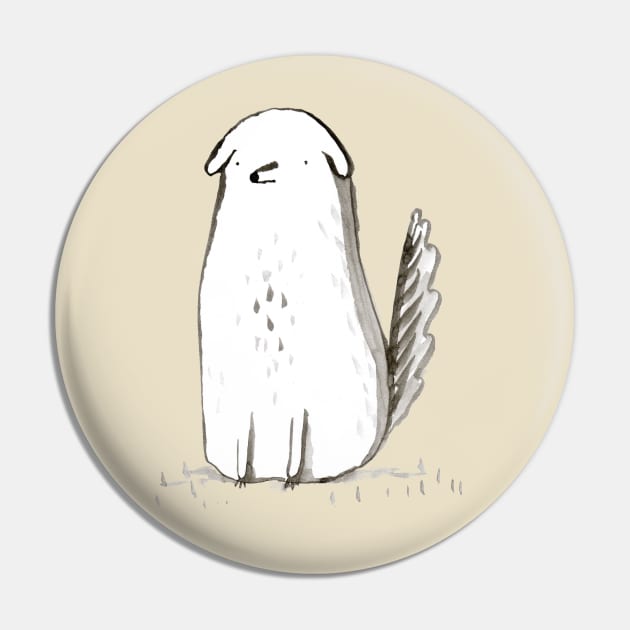 Sitting Dog Pin by Sophie Corrigan