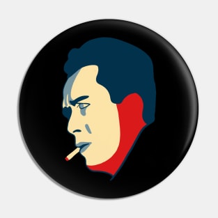 Albert Camus - French Philosophy Existentialist - Red Blue Edition Pin