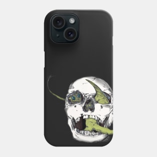 Airbrushed Dragon in a Skull (Little Peeper) Phone Case