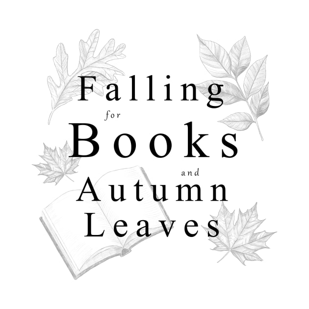 Falling for Books and Autumn Leaves by Enchanted Grove Designs