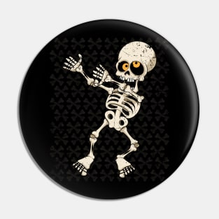 Dabbing Dancing Skeleton Halloween Gift Pin