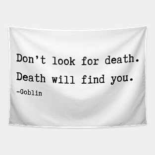 Goblin Quote Tapestry