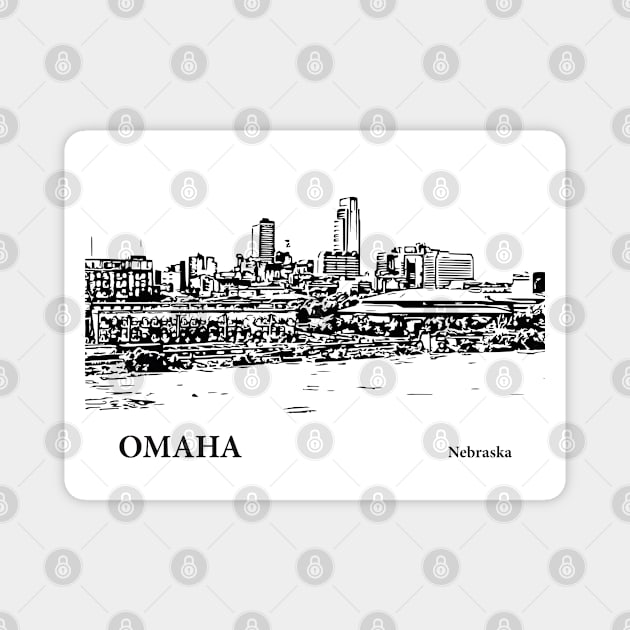 Omaha - Nebraska Magnet by Lakeric