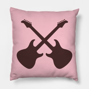 Crossed Guitars Pillow