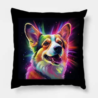 Neon Corgi Pillow