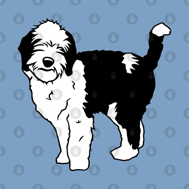 Sheepadoodle Dog by KayBee Gift Shop