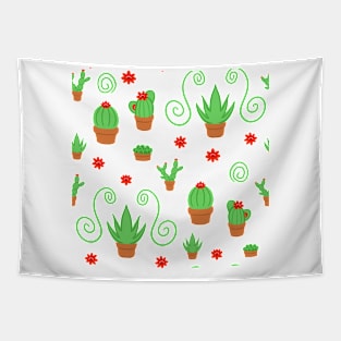 Succulent and Cacti Print Tapestry