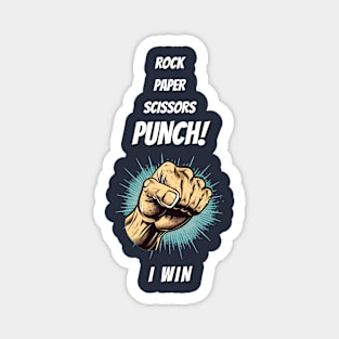 Rock Paper Scissors Punch! Magnet