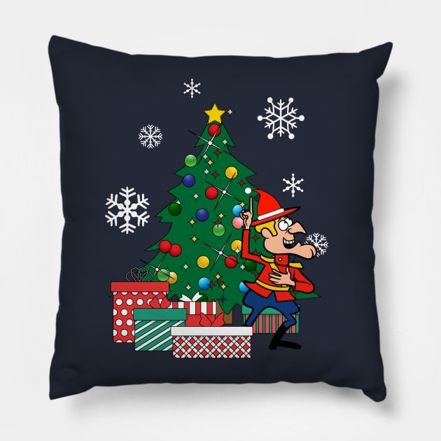 Dudley Do Right Around The Christmas Tree Pillow by Nova5