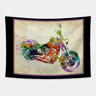 Motorcycle : Pop Art Abstract Whimsical Print Tapestry