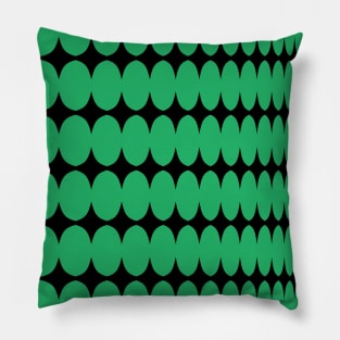 Sparkles Pattern - Black Green Pillow