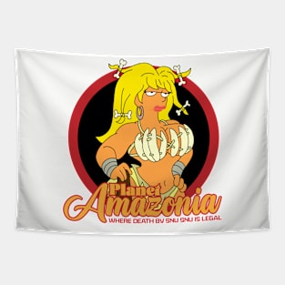 Blonde Amazon Goddess Tapestry