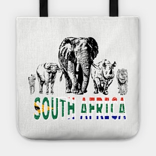 Africa's Big Five for South Africa Fans Tote