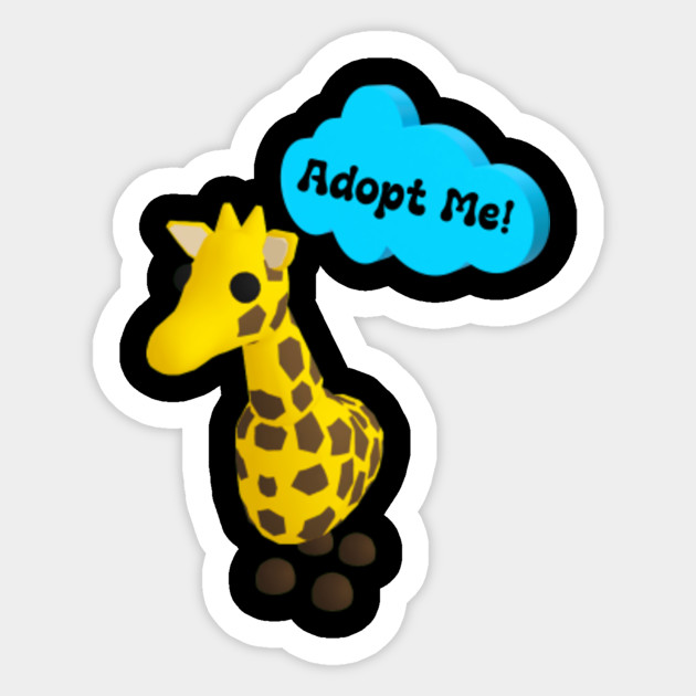 Adopt Me Giraffe Adopt Me Roblox Pegatina Teepublic Mx - pegatinas roblox teepublic mx