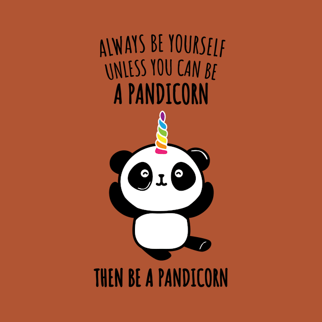 Cute Pandicorn - Funny Panda Unicorn Gifts Shirts by teemaniac