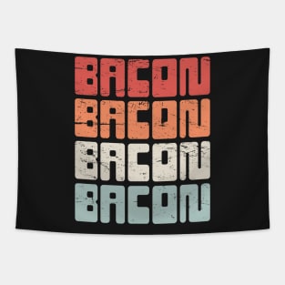 Vintage 70s BACON Text Tapestry