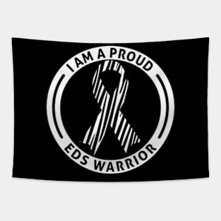 Ehlers Danlos Awareness Proud EDS Warrior Zebra Ribbon Tapestry