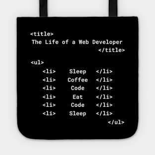 Life of a Web Developer | HTML Tote