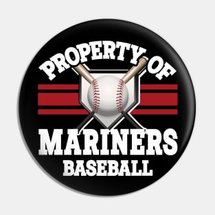 Proud Name Mariners Graphic Property Vintage Baseball Pin