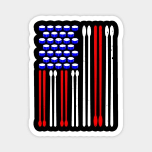 USA American Flag Drummer Drumming Percussion Magnet