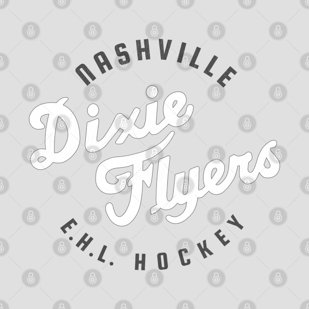 Vintage Nashville Dixie Flyers Hockey by LocalZonly