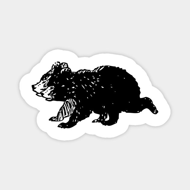 Black bears Magnet by scdesigns