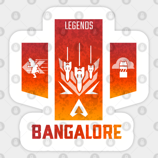 Apex Legends Banner Bangalore Apex Legends Sticker Teepublic