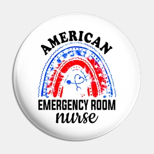 Emergency Room Nurse 4th of July Nurse Pin