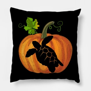 Turtle in pumpkin Pillow