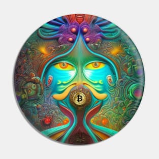 Bitcoin NFT Cryptocurrency Art Pin