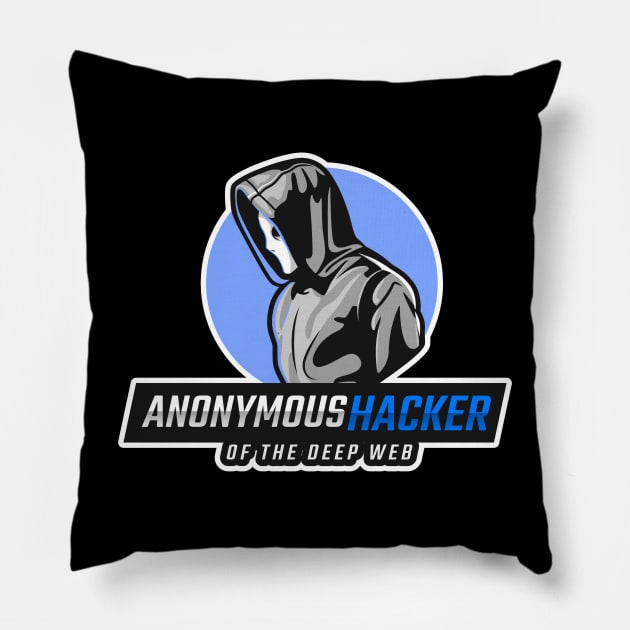 Anonymous Hacker of the Deep Web Pillow by leo-jess