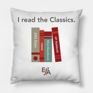 I Read the Classics Pillow