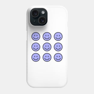 Blue emoji sticker pack Phone Case