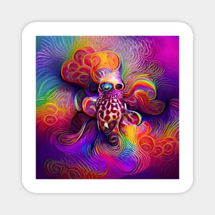 Psychedelic Octopus Magnet