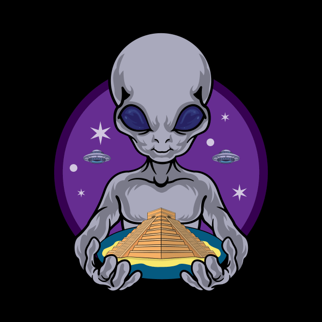 Alien and Pyramid by RockyDesigns