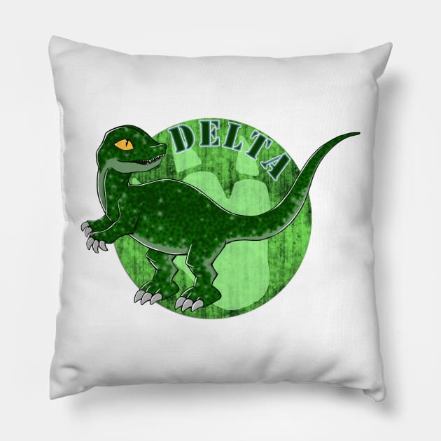 Jurassic Delta Pillow by Rhaenys