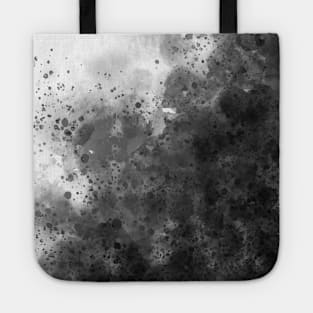 Black Faded Splatter Paint Graffiti Design, made by EndlessEmporium Tote