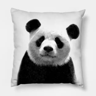 Black and White Panda Pillow