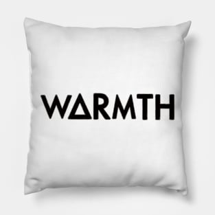 warmth (black) Pillow